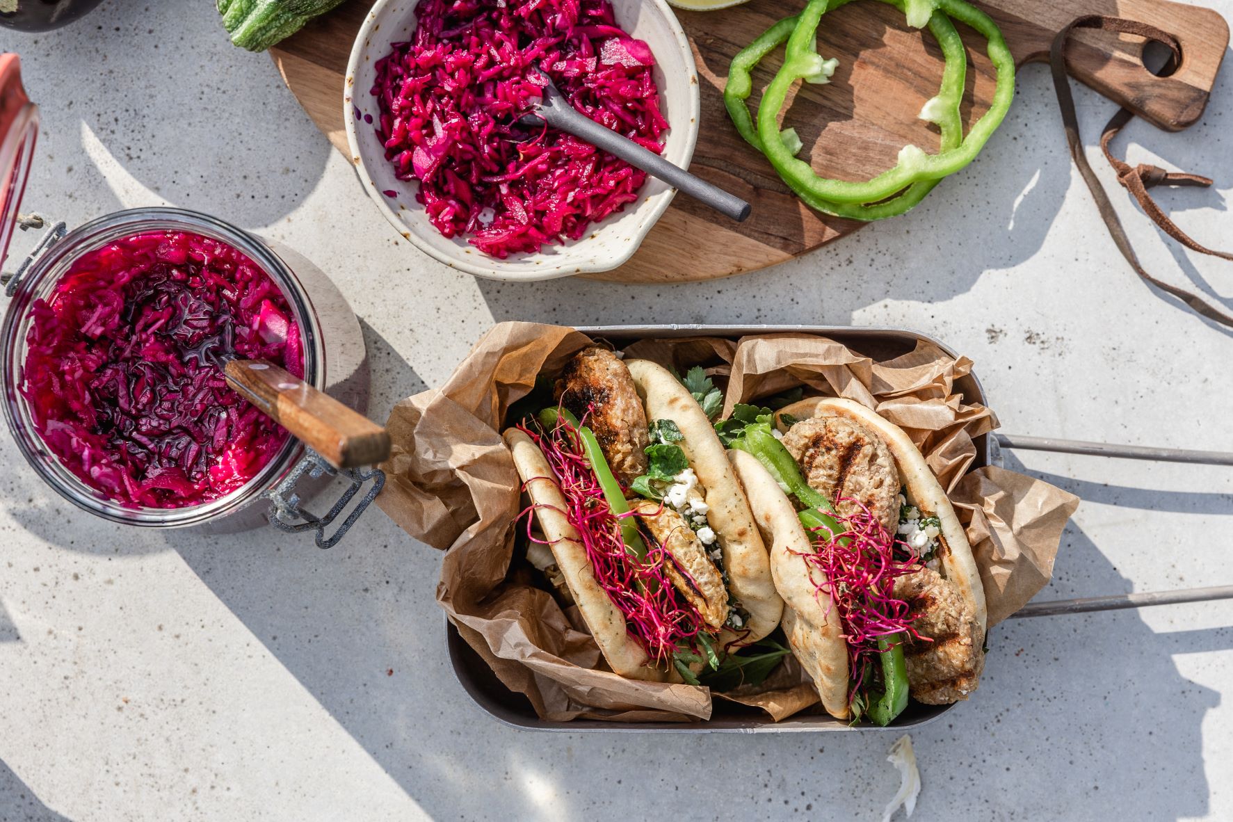 Naan bloemkoolburger